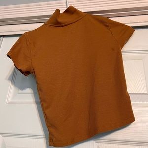 Orange collared shirt